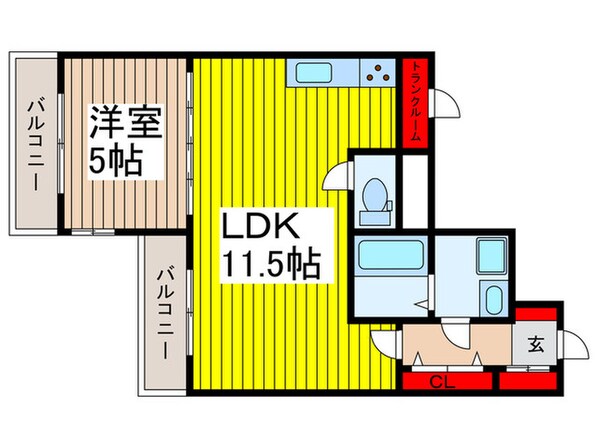 スリ－ブライト北浦和の物件間取画像